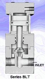 Series BLT air shutoff valve in 1/2 inch pipe size