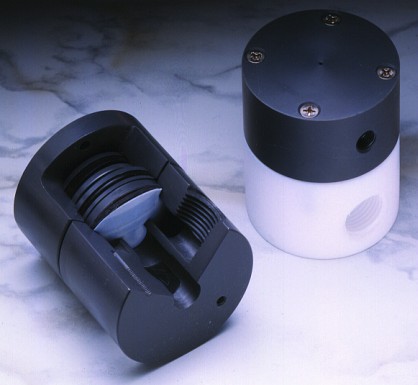 bsd air operated diaphragm valve color photo.